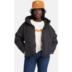 Timberland Recycled Down Puffer Jacket For Women In Black Black