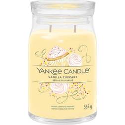 Yankee Candle Signature Vanilla Cupcake Large Double Wicks Wax Blend Duftlys 567g