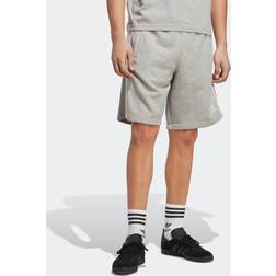 adidas Originals 3-Stripes Fleece Shorts, Grey Heather