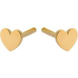 Pernille Corydon Mini Heart Earsticks - Gold