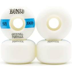 Bones Wheels OG Formula Skateboard Wheels 100 53mm V4 Wide 4pk White str. 53mm