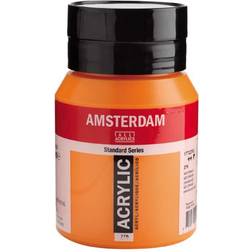 Amsterdam Standard Series Acrylic Jar Azo Orange 500ml