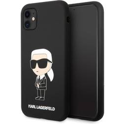 Karl Lagerfeld Ikonik iPhone 11 Silikone Cover Sort
