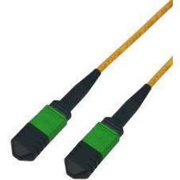 Deltaco Mpo12-mpo12 Fiber Cable, Type B, Os2, Apc, 2m Ledning