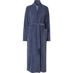 Lexington Aubrey Cotton Velour Robe, Blue