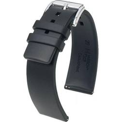Hirsch 40538850-2-20 Pure Watch Strap 20mm - Black