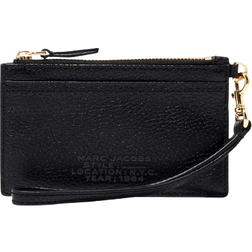 Marc Jacobs The Leather Top Zip Wristlet Wallet - Black