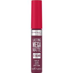 Rimmel Lasting Mega Matte Mat flydende læbestift 16t Skygge Rock Me Purple 7,4 ml
