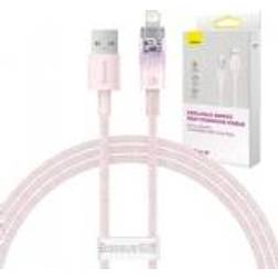 Baseus Fast Charging cable USB-A to Lightning Explorer Series 1m 2.4A pink