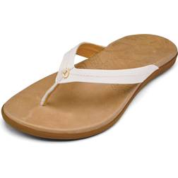 OluKai Women's Honu Flip Flop Sandals White/Sand