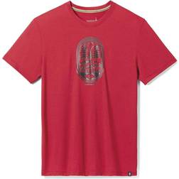 Smartwool Mountain Trail Graphic S/S T Slim Fit RED RHYTHMIC RED S