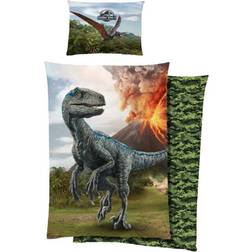 Licens Dinosaur sengetøj - Jurassic World Blue Dynebetræk