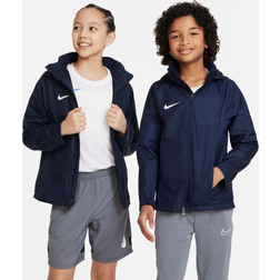 Nike Storm-FIT Academy23-fodboldregnjakke til større børn blå