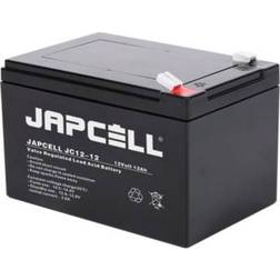 Japcell JC12-12 12V 12Ah AGM batteri