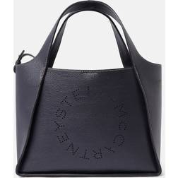 Stella McCartney Logo Grainy Alter Mat Crossbody Bag, Woman, Indigo Moon