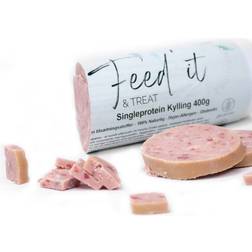 Feed'it & Treat Singleprotein Kylling 400g Pølse