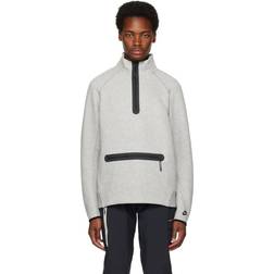 Nike Tech 1/2 Zip Sweatshirt, Dark Grey Heather/Black
