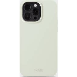 Holdit Silicone Case iPhone 14 ProMax Mobilcover White Moss