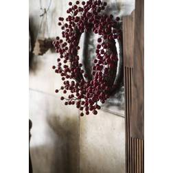 Ib Laursen Krans m/røde bær, Polyfoam Dekorationsfigur