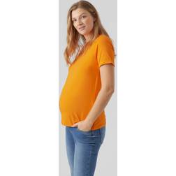 Mamalicious Skjorte til gravide MLNEWEVA Vibrant Orange