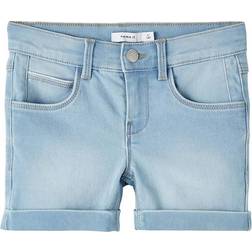 Name It Kid's Slim Fit Denim Shorts - Light Blue Denim