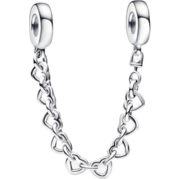 Pandora Linked Hearts Safety Chain - Silver