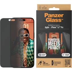 PanzerGlass Ultra-Wide Fit Privacy Screen Protector for iPhone 15 Pro Max