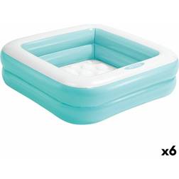 Intex Oppustelig Pool til Børn Firkantet 57 L 86 x 25 x 86 cm 6 enheder