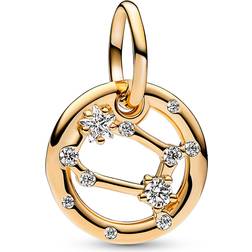 Pandora Pendants & Charms Gemini Zodiac Dangle Charm gold Pendants & Charms for ladies