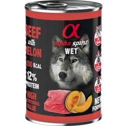 Alpha Spirit wet dog food beef