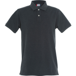 Clique Stretch Premium Polo Shirt Men's - Anthracite Melange