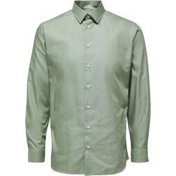 Selected Ethan Long Sleeve Slim Fit Shirt - Winter Moss