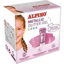 Kinder make-up alpino glitzernd gel 6 stücke