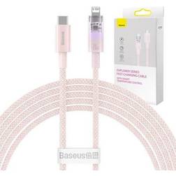 Baseus Fast Charging cable USB-A to Lightning Explorer Series 2m 20W pink