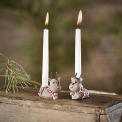Rudolf & Smukke Klarborg rensdyr lysholdere 2 Juletræspynt