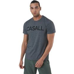 Casall Logo Tee Grey, Male, Tøj, T-shirt, Træning, Grå