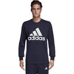 adidas Must Have Fitted Crew Blue, Male, Tøj, Skjorter, Blå