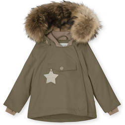Mini A Ture Wang Fur Winter Jacket - Military Green