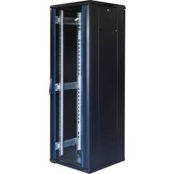 Toten G6, 19" floor cabinet, 37U, 600x600, glass front door, black