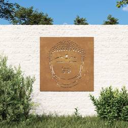 vidaXL udendørs Buddha-design cortenstål Vægdekorationer
