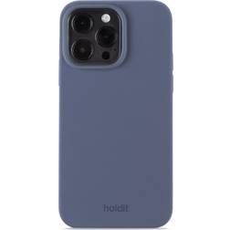 Holdit mobilcover silikone iPhone 15 Pro Max Mørkeblå