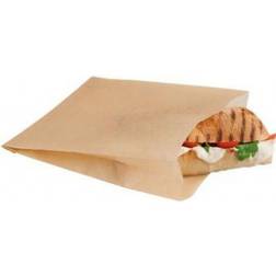Sandwichpose brun 170x195mm, 500 Plastpose & Folie
