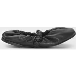 Ganni Black Scrunchie Ballerina Flats 099 Black IT