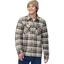 Patagonia Men's Insulated Organic Cotton MW Fjord Flannel Shirt, XL, Ice Caps: Smolder Blue