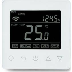 Heatcom HC90 WiFi termostat for el-gulvvarme, hvid