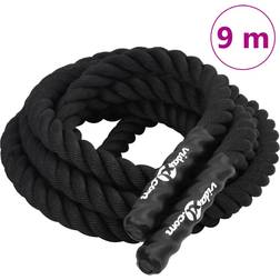 vidaXL Battle rope 9 m 6,8 kg polyester