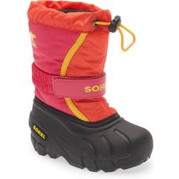 Sorel Youth Unisex Flurry Boot Poppy Red, Cactus Pink