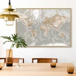 Incado World Map Opslagstavle 116x80cm