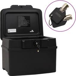 vidaXL Safe Box Security Safe Waterproof Safe Box Lock Box Black