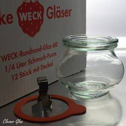 Weck Små opbevaringsglas Køkkenbeholder 0.5L